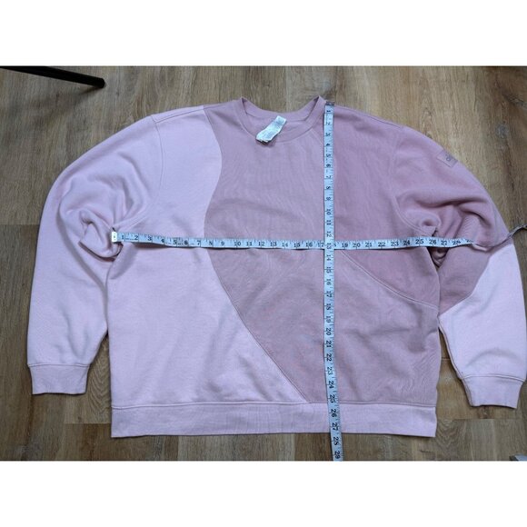 Alo Make Waves Pink Crew Neck Pullover Colorblock Womens L - Picture 5 of 8